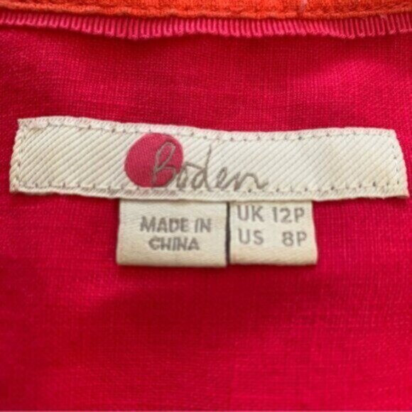 Boden Red and Orange Mini Dress - Picture 12 of 15